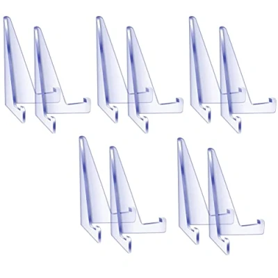 Image of Whisverse 10Pcs 35PT 360PT Card Sleeves Display Holder Acrylic Stands Small Rack for Baseball Football Sports Trading&amp;Display