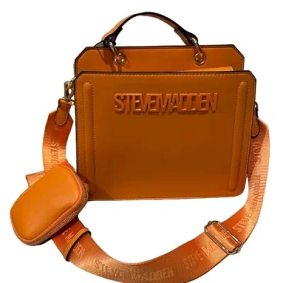 Image of Steve Madden Women&#039;s Bevelyn Convertible Crossbody Bag, Mango, One Size