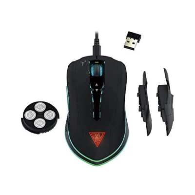 Image of GAMDIAS Hades M1 Wireless Optical Gaming Mouse Dual Level RGB 10800DPI Adjustable 7 Programmable Buttons Hera Software