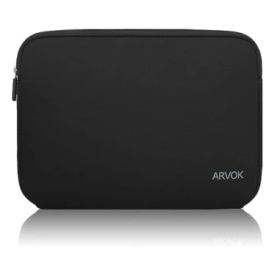 Image of Arvok 13 13.3 14 Inch Laptop Sleeve Case for MacBook Pro 2021/Water Resistant Notebook Chromebook Computer Pocket Briefcase Carrying Bag Pouch Skin Cover HP/Dell/Lenovo/Asus/Acer, Black