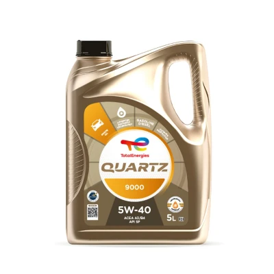 Image of 201510301041 Engine Oil TOTAL Quartz 9000 2198275 5W 40 5l Synthetic PEUGEOT: Expert III Van, 206 Hatchback, Partner II Van