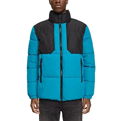 Image of edc by ESPRIT Men&#039;s 092cc2g308 Jacket, 456/Teal Blue 2, XS