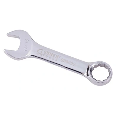 Image of SUNEX TOOLS 993022 11/16&quot; Fully Polished Stubby Combination Wrench