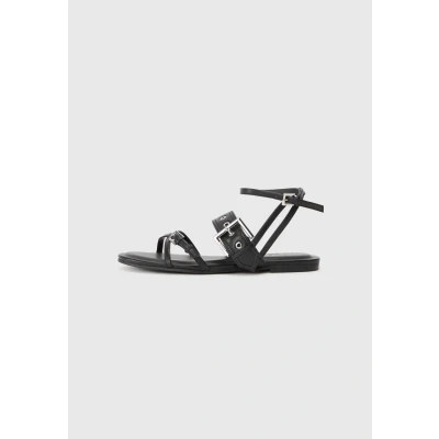 Image of HUGO Tayna Sandals, Women&#039;s, Size: 4, Black Leather
