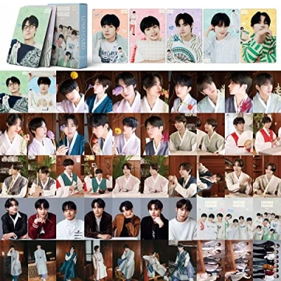 Image of SKLTN Enhypen Lomo 55pcs Photo Cards Mini GGU Album Set Package Photocards Fans Gift Girls