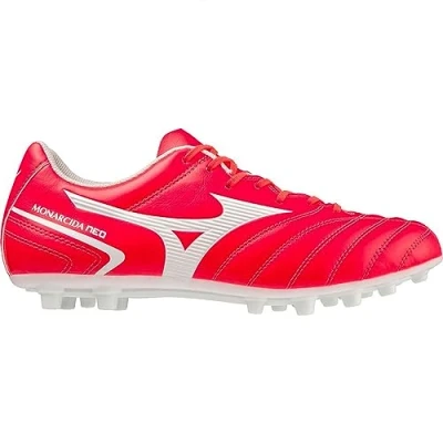 Image of Mizuno Unisex Monarch Neo Ii Select Ag Soccer Boots, Fiery Coral 2 White, 10 UK