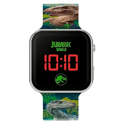 Image of Jurassic World Boy&#039;s Digital Quartz Watch with Plastic Strap JRW4100
