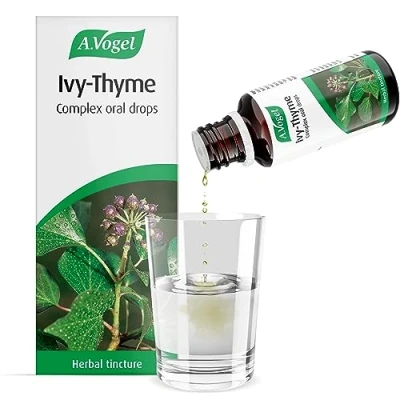 Image of A.Vogel Ivy Thyme Complex Drops Food Supplement Fresh Tinctures of &amp; Liquorice Root Suitable for Vegans 50ml
