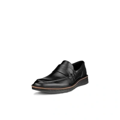 Image of ECCO Men&#039;s St.1 Hybrid Penny Loafer, Black, 6/6.5 UK