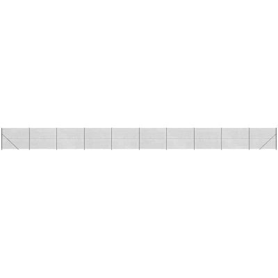 Image of vidaXL Chain Link Fence with Flange Anthracite 1.8x25 m