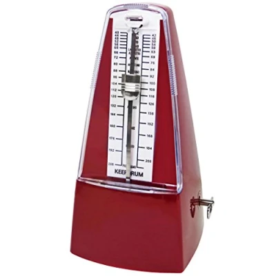 Image of Keepdrum Gmpl RD Mechanical Metronome with Bell Clock Red Wind
