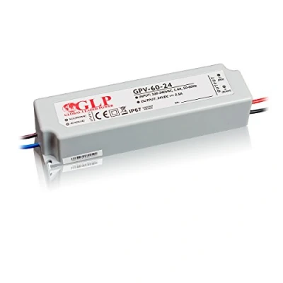 Image of 60W 24Vdc LED Power Supply, GPV 60 24, IP67, 5 Years Warranty, TÜV Certificate