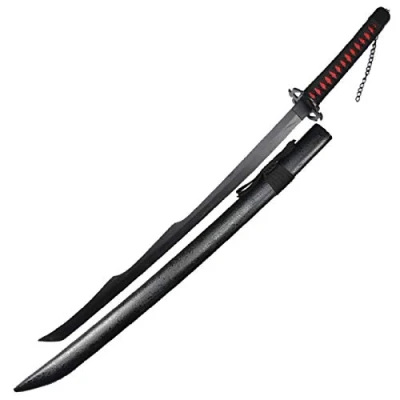 Image of KOGUMA Bleach Ichigo Kurosaki&#039;s Bankai Cosplay Wooden Sword Replica 2 Design Circle