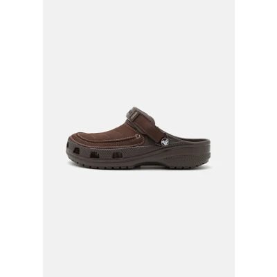 Image of Crocs Yukon Vista II Clogs, Men&#039;s, Size: 10, Espresso/mushroom Synthetics/textile