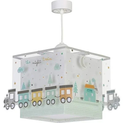 Image of Dalber Children&#039;s Ceiling Lamp The Night Train Train, 60 W, Multicoloured