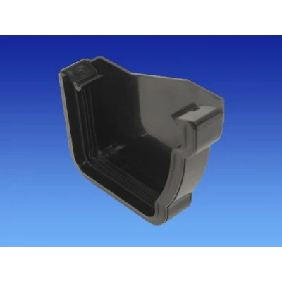 Image of OSMA Black 111mm Gutter External Stopend Right Hand for Stormline Ogee System 8T851B