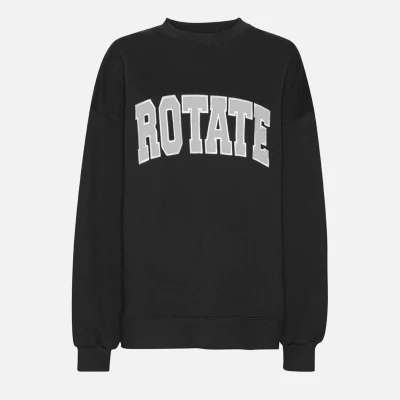 Image of Rotate Sunday Heavy Crewneck Cotton Jersey Sweatshirt L