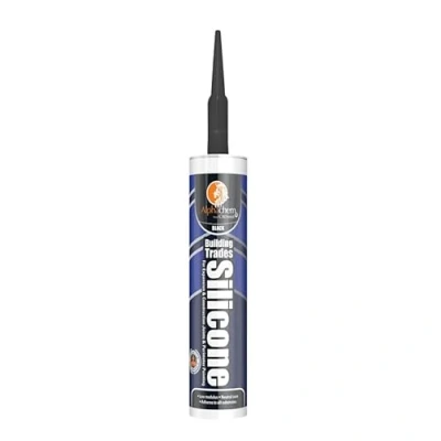 Image of CROMAR AlphaChem Building Trades Silicone Neutral Cure Sealant Weatherproof, UV &amp; Mould Resistant Multi Purpose for and Glazing Applications Grey 310ml Cartridges