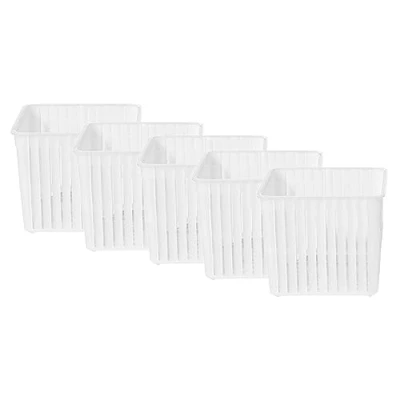 Image of 5 x Cheese Mould 5.6 4.9cm Variations Plastic Form Basket for