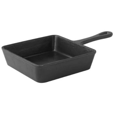 Image of Utopia Cast Iron Skillet Pan 14 x 14cm Mini Pan, Individual