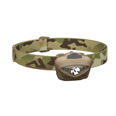 Image of Princeton Tec Vizz Headlamp 550 Lumen Dimmable LED, IPX7 Water Resistance, Essential Outdoor Accessory for Hiking, Backpacking, Camping, Running, and Safety Preparedness, Multicam, Tactical