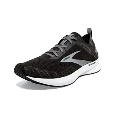 Image of Brooks Men&#039;s Levitate 4 Running Shoe, Black/Blackened Pearl/White, 8.5 UK (43 EU)