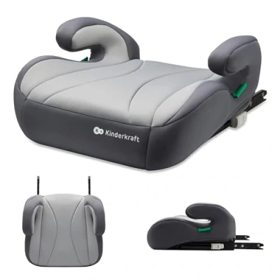 Image of Kinderkraft I Boost Car Seat, Size, 135 150cm, Baby Booster seat for 9 to 12 Years, Easy Assemble, Ergonomic Posture, Additional Foam, Gray