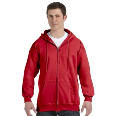 Image of Hanes Mens F280 Athletic Hoodies, Deep Red, S UK