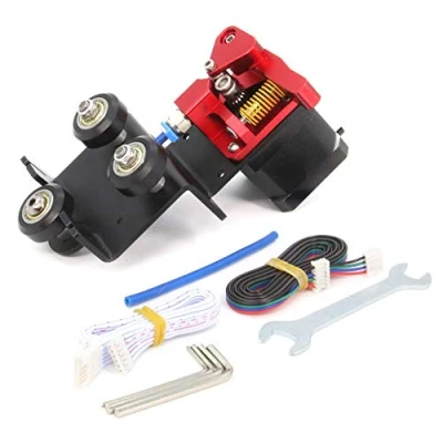 Image of Befenybay Upgrade Direct Dual Gear Extruder Support Plate with Pulley Stepper Motor Easy Print Flexible Filament for Creality Ender3, CR10 3D Printer (Support Kit Motor)