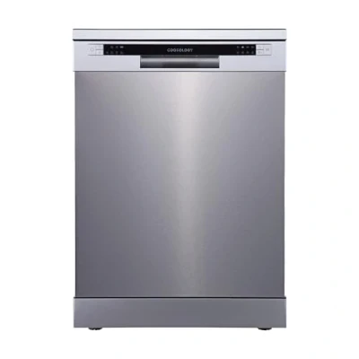 Image of Cookology CFSD613SS 60cm Wide Freestanding Full Size Undercounter Dishwasher, 6 Programme Settings with Eco Mode, 13 Place in Stainless Steel