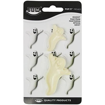 Image of JEM &quot;Pop It&quot; Ghost Shaped Mould for Cake Decorating, Large/Small, Set of 2