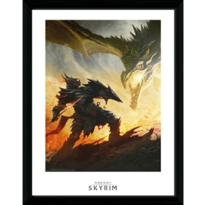 Image of GB eye Skyrim Daedric Armor 30 x 40cm Framed Collector Print