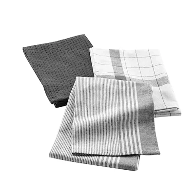 Image of Douceur d&#039;Intérieur Tea Towel, Charcoal, 50 x 70 cm