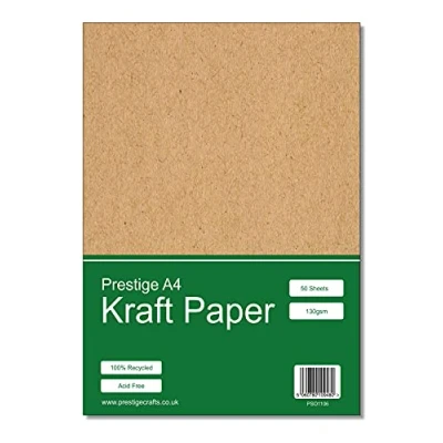 Image of Prestige Kraft Paper A4 Recycled 130gsm 50 Sheets