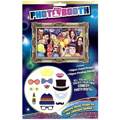 Image of PMS 12PC PHOTO BOOTH SELFIE PROPS ADULT PARTY