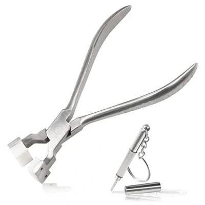 Image of LEONTOOL Eyeglasses Frame Bending Adjusting Pliers 6 Inches Eye Glasses Repair Assembling &amp; Ajusting Tools Optical Optician Tool with Eyeglass Screwdriver