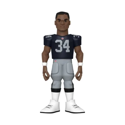 Image of Funko Gold 5&quot; NFL Legends: Raiders Bo Jackson 1/6 Odds for Rare Chase Variant Collectable Vinyl Action Figure Birthday Gift Idea Official Merchandise Ideal Toy Sports Fans