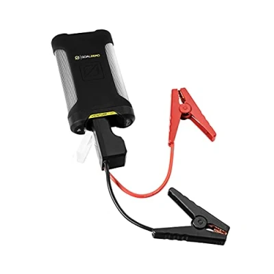 Image of Goal Zero Venture Jump Start Power Pack vehicle battery starter kit, 10,000 mAh and alligator clips 50 Lumens White Light torch IP66: Weatherproof includes rugged carry case