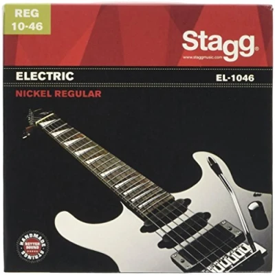 Image of Stagg EL 1046 Regular Nickel Electric Guitar String Set Grey