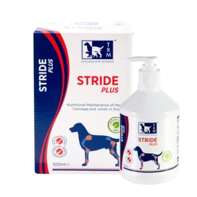Image of TRM Pet Stride Plus Joint Aid For Dogs 500ml Liquid Supplement Nutritional Maintenance Of Healthy Cartilage And Joints The Natural Way To Keep Your Mobile