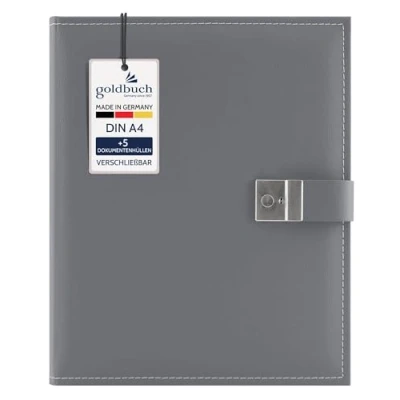 Image of goldbuch Cezanne Photo Album 30 x 31 cm 100 White Pages with Protective Sheet, Faux Leather 26x34 stone