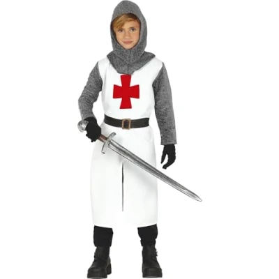 Image of Fiestas Guirca Templar Knight Fancy Dress Costume Boy Age 5 6 Years