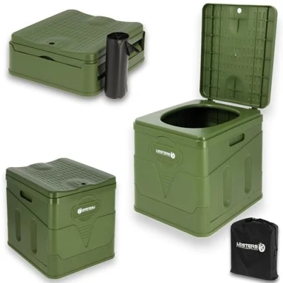 Image of Lidsters Compact PORTA LOO TOILET Fishing Camping Overnight Festival