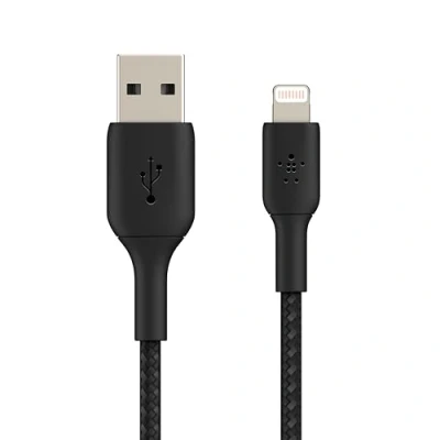 Image of Belkin Boost Charge Lightning Braided Cable 0,15 Meter Black