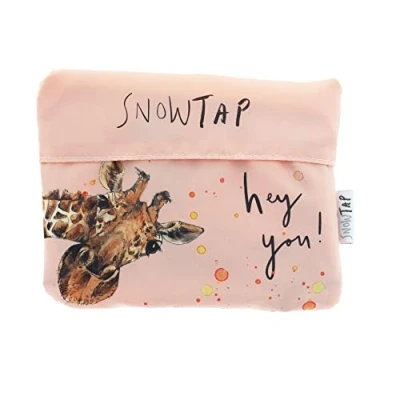 Image of Blueprint Collections Snowtap Foldaway Bag Giraffe Tote Reusable Shopping Cloth Handbag 43cm x 36cm