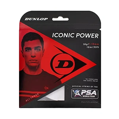 Image of Dunlop Iconic Power 18G Squash String 10m Set