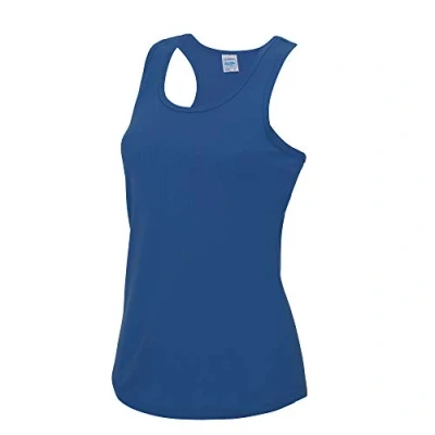 Image of Just Cool Girlie Fit Sports Ladies Vest / Tank Top (XS) (Royal Blue)