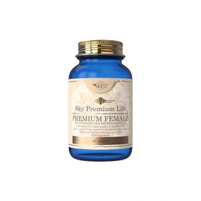 Image of Sky Premium Life Female Multivitamin and Minerals Food Supplement 60 Tablets with Vitamins A, B Complex, C, D3 as Well Trace Elements.