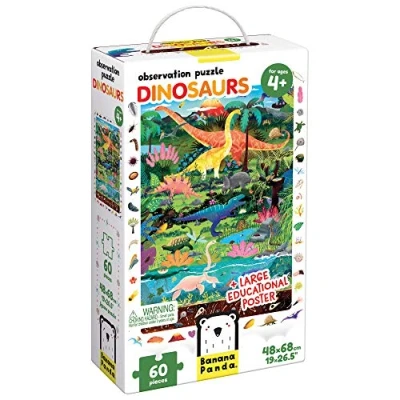 Image of Banana Panda Find and See Puzzle Dinosaur 4+