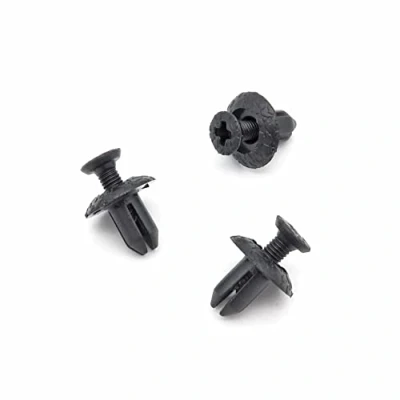 Image of VVO Fasteners Black Plastic Front Bumper &amp; Trim Fastener Clips for Citroen C1, (Pack of 10)